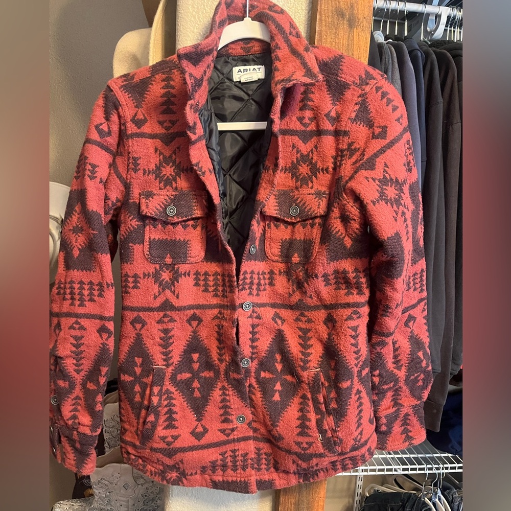 Red and black sweater